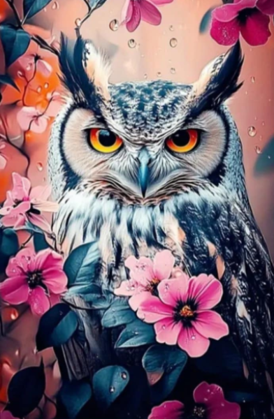 Diamond Painting Eule
